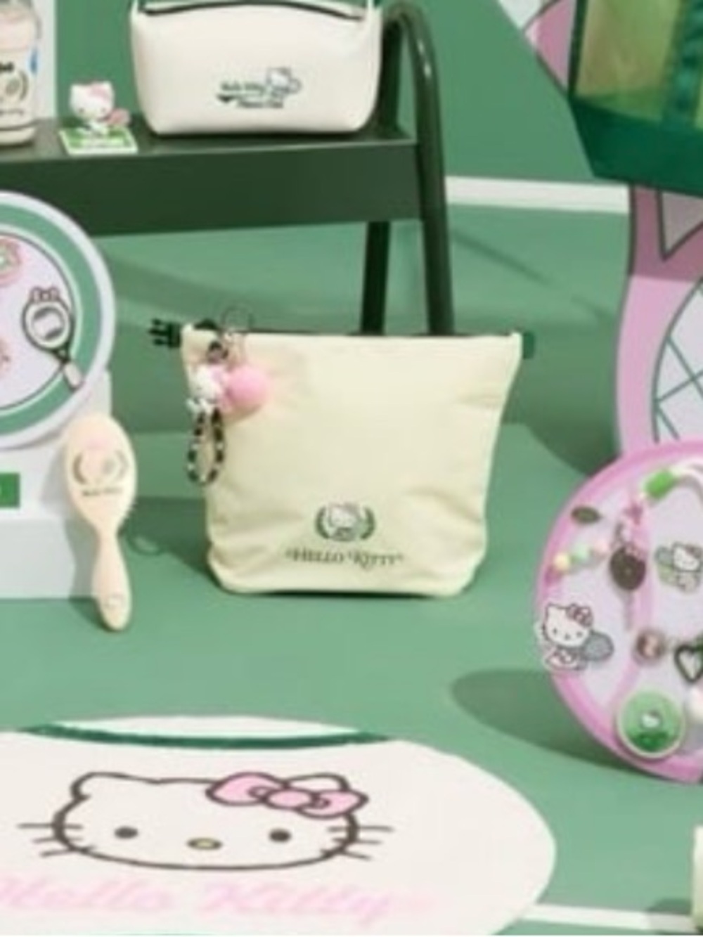 New Exclusive Hello Kitty Tennis Dairy Collection Miniso Travel Storage Bag